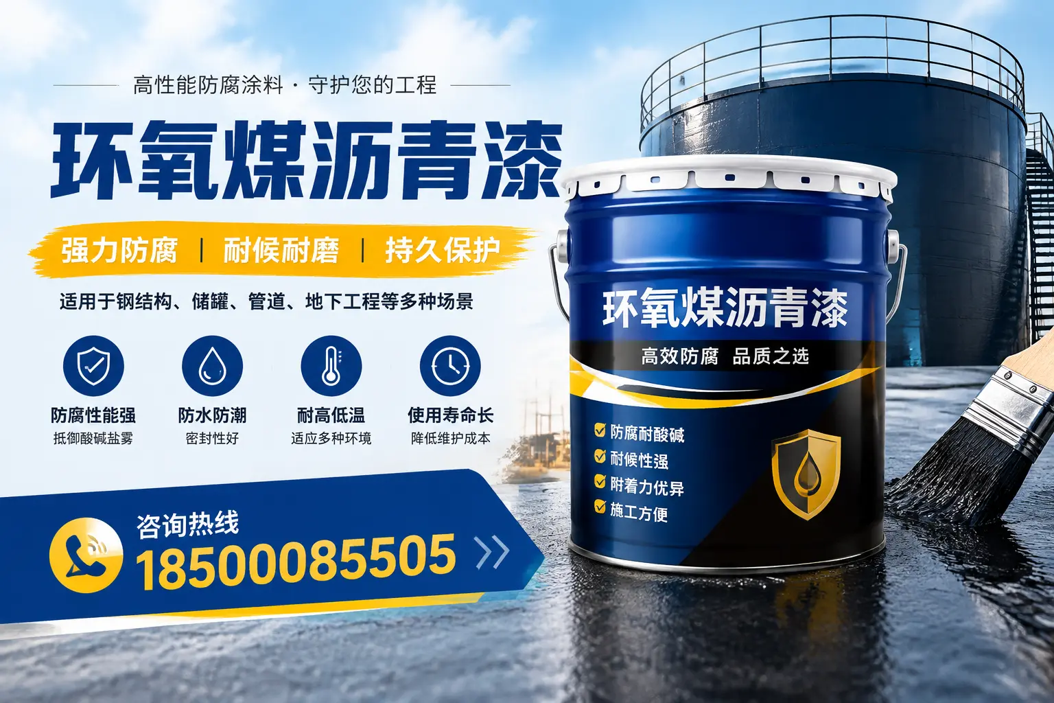 环氧煤沥青漆在工业中的应用,自贡企业的选择